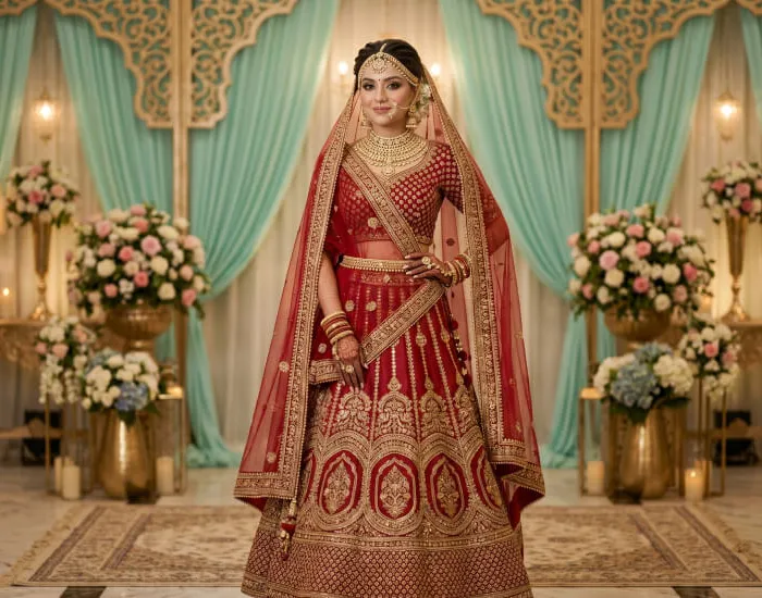 Bridal Makeover Charges for Wedding or Reception at Megha Makeover & Beauty Salon, Jagatpur, Ahmedabad